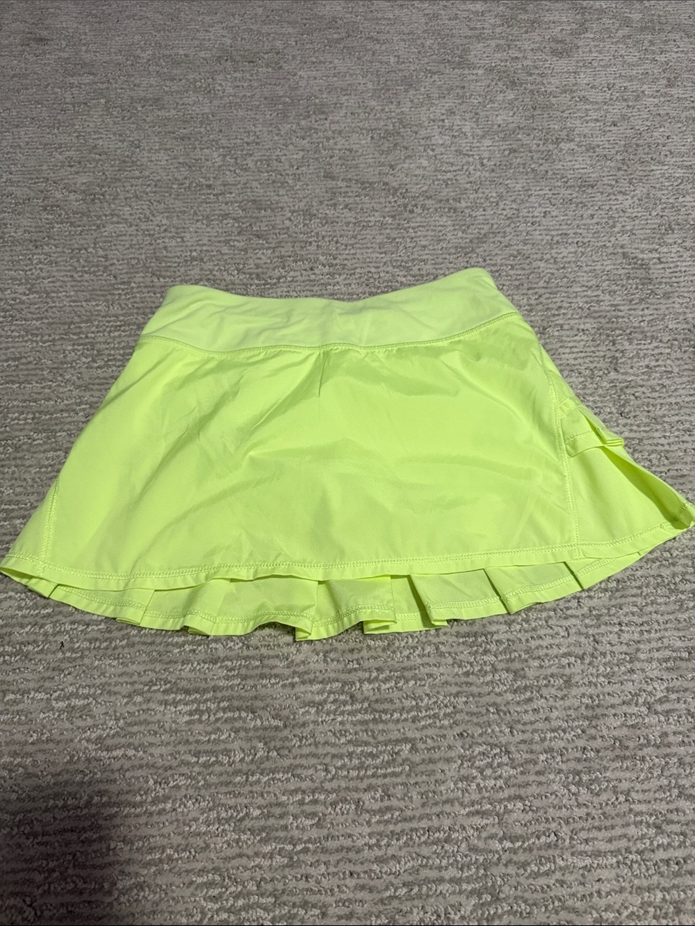 Ivivva Neon Lime Athletic Skort with Pleated Hem